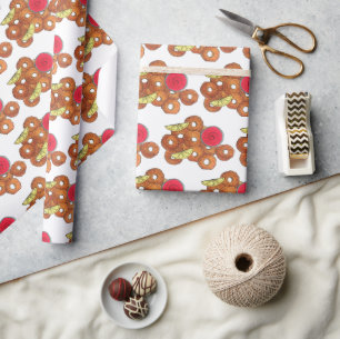 Fried Calamari Rings Italian Food Appetizer Foodie Wrapping Paper