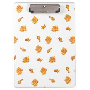 Fried Chicken and Waffles Pattern  Clipboard