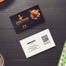 Fried Chicken Business | Minimalist Dark Barcode