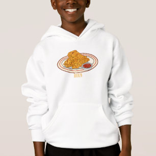 Fried chicken cartoon illustration