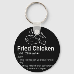 Fried Chicken Definition Funny Dictionary Noun Foo Key Ring