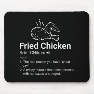 Fried Chicken Definition Funny Dictionary Noun Foo Mouse Mat