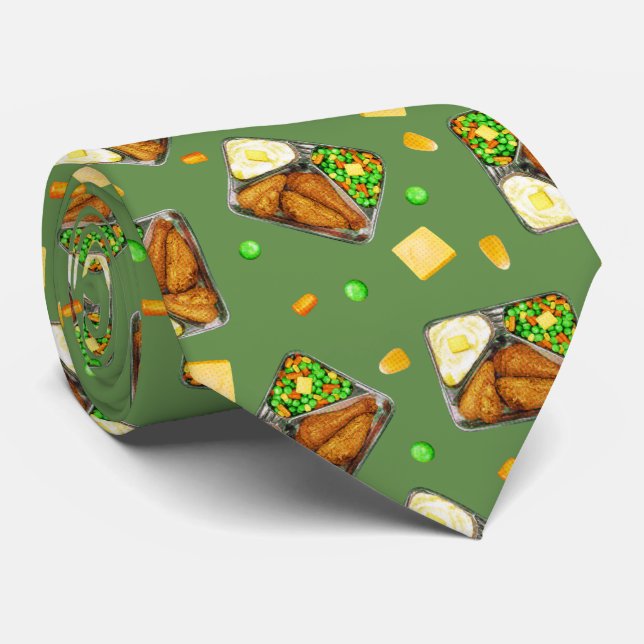 Fried Chicken Dinner - in green Tie (Rolled)