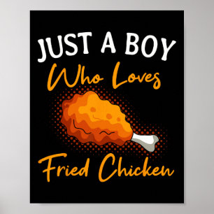 Fried Chicken Food Restaurant Dish Chef Kitchen Co Poster