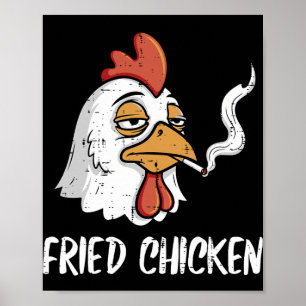 Fried Chicken Funny Pun Adult Joke Humour Men Wome Poster