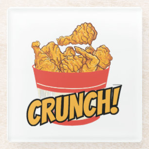 Fried-chicken Glass Coaster
