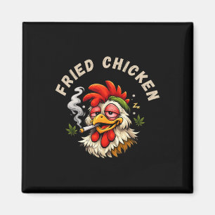 Fried Chicken Lazy Funny Smoker Stoner Joint Weed Magnet