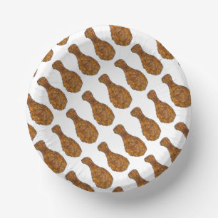 Fried Chicken Leg Drumstick Cookout Restaurant Paper Plate
