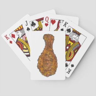 Fried Chicken Leg Drumstick Southern Soul Food Playing Cards