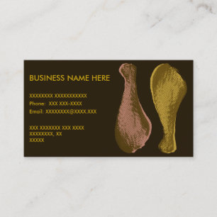 Fried Chicken Legs Business Card