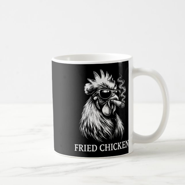 Fried Chicken Smoking Joint Funny Weed Lover _2  Coffee Mug (Right)