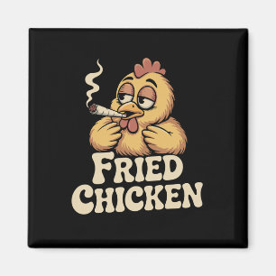 Fried Chicken Smoking Joint Funny Weed Lover _6 Magnet