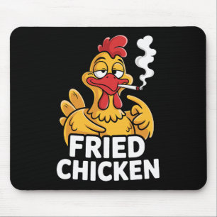 Fried Chicken Smoking Joint Funny Weed Lover _7 Mouse Mat