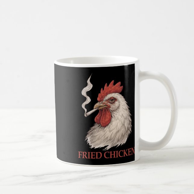 Fried Chicken Stoner Funny Weed  Coffee Mug (Right)