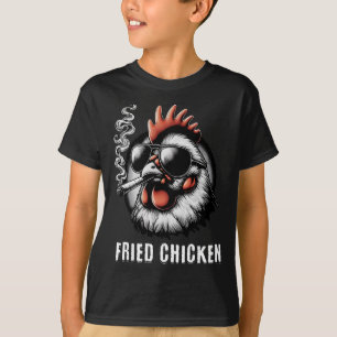 Fried Chicken Sungles Smoking Funny Weed T-Shirt