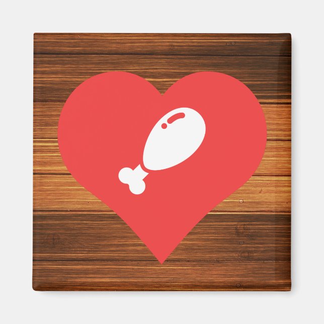 Fried Chicken Symbol Magnet (Front)