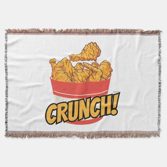 Fried-chicken Throw Blanket (Front)