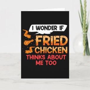 Fried Chicken Wing Recipe Strips Fingers Card