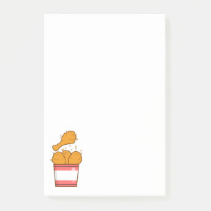 Fried Chicken With Bucket Post-it Notes