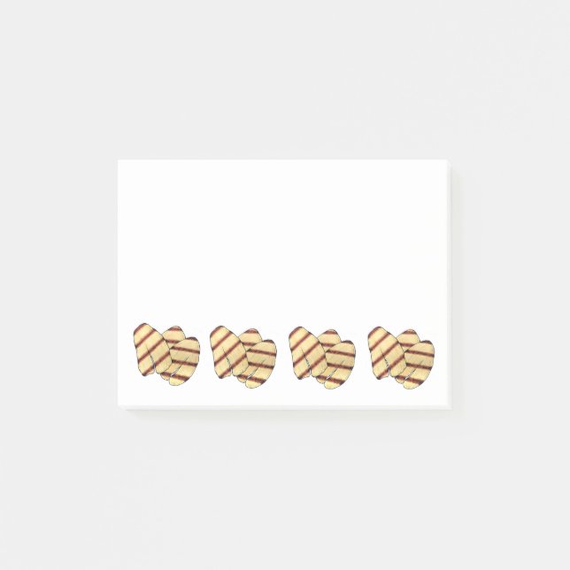 Fried Cypriot Halloumi Grilling Cheese Vegetarian Post-it Notes (Front)
