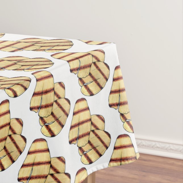 Fried Cypriot Halloumi Grilling Cheese Vegetarian Tablecloth (In Situ)