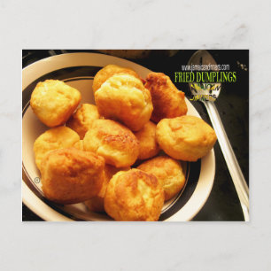 Fried Dumplings Johnny Cake Postcard