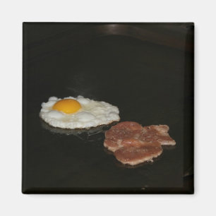 Fried egg and burger at street stall, Taipei Magnet