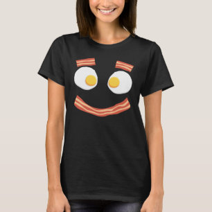 Fried Egg and Thick Slice Bacon Breakfast Food T-Shirt