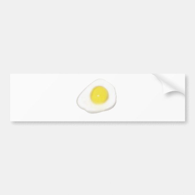 Fried Egg Bumper Sticker (Front)