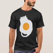 Fried Egg Cat Funny Halloween Costume Tshirt