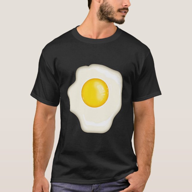 Fried Egg Cool Sunny Side Up Egg Lovers Gift T-Shirt (Front)