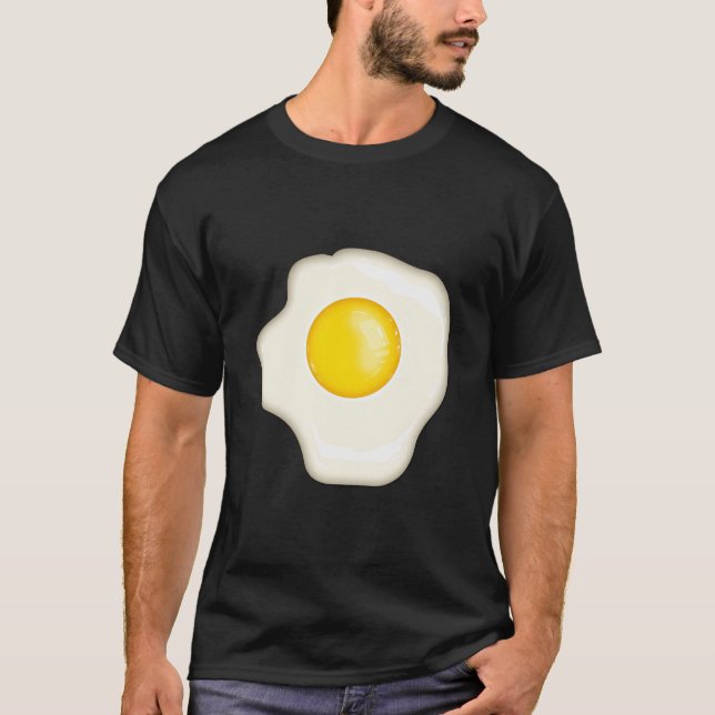 Fried Egg Cool Sunny Side Up Egg Lovers Gift T-Shirt (Front)