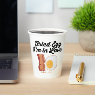 FRIED EGG I'M IN LOVE PAPER CUPS
