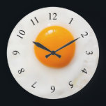 fried egg kitchen Wall Clock<br><div class="desc">wall clock</div>