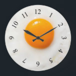 fried egg kitchen Wall Clock<br><div class="desc">wall clock</div>