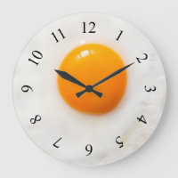 fried egg kitchen Wall Clock