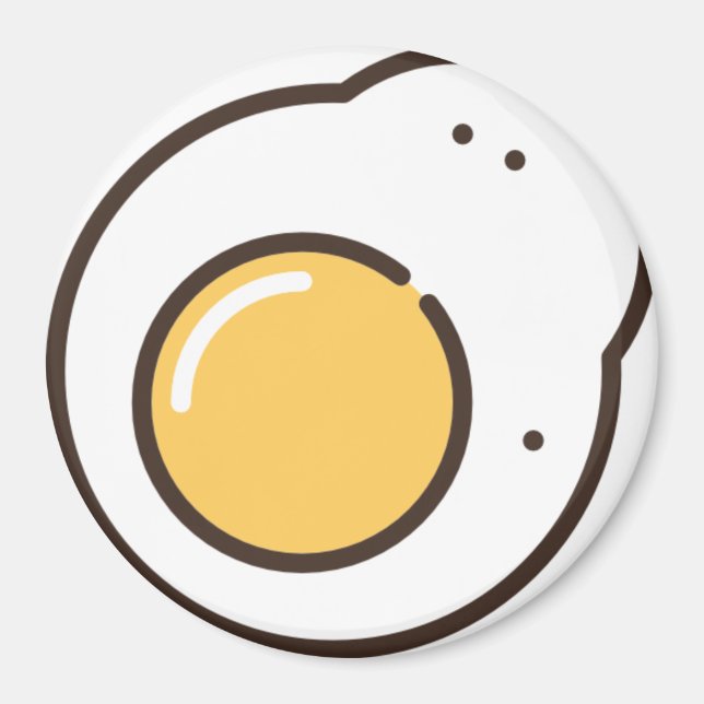 fried-egg magnet (Front)