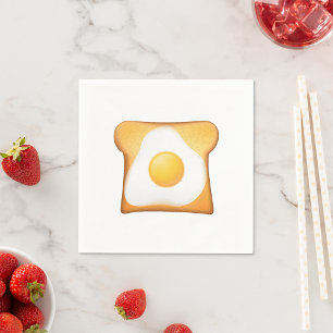 Fried Egg On Toast Napkin