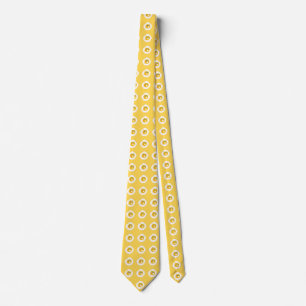 Fried Egg Pattern Funny Birthday BBQ Humour Tie