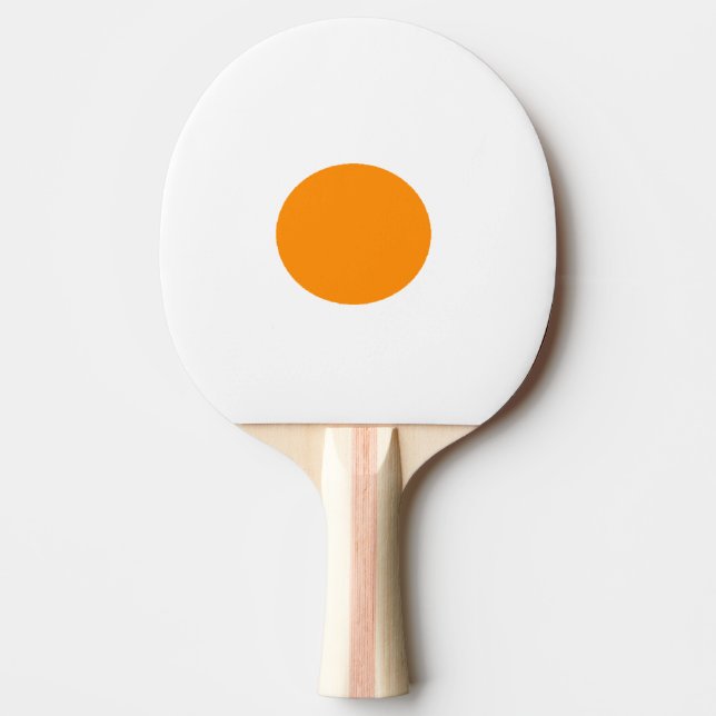 Fried egg ping pong paddle (Front)