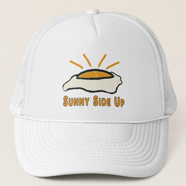 Fried Egg - Sunny Side Up Trucker Hat (Front)