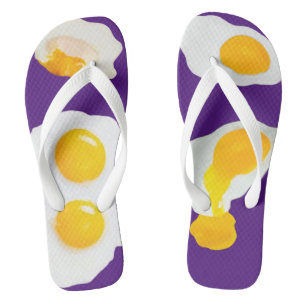 'Fried Eggs' Adult Flip Flops