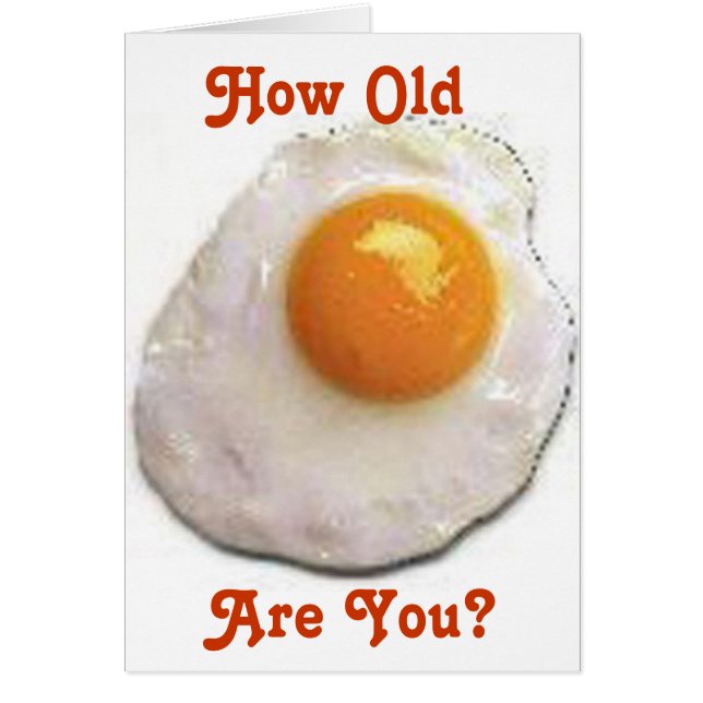 Fried Eggs -- Birthday Card (Front)
