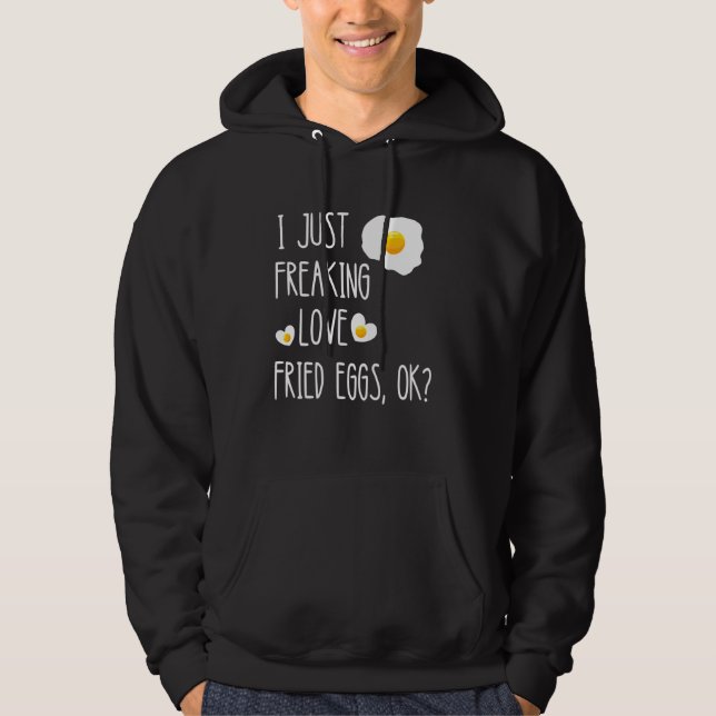 Fried Eggs Breakfast Eggs Egg Yolk Scrambled Eggs  Hoodie (Front)