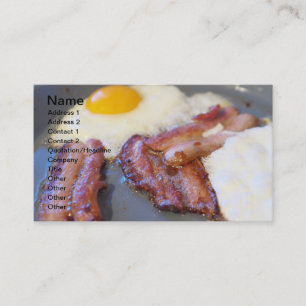 Fried eggs business card