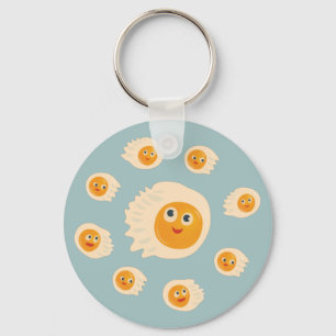 Fried Eggs Cute Food Kids Key Ring