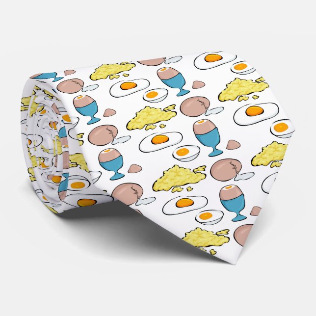 fried eggs for breakfast tie (Rolled)