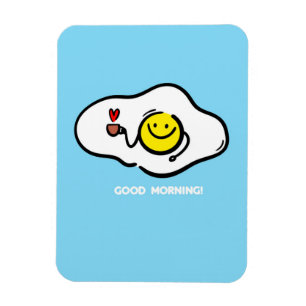 Fried eggs good morning magnet