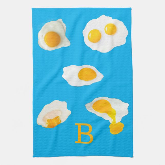 'Fried Eggs' Kitchen Towel (Vertical)