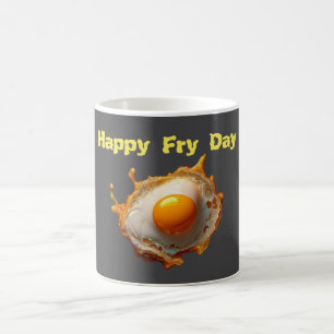 Fried Eggs Sunny side Up Happy Fry Day Coffee Mug